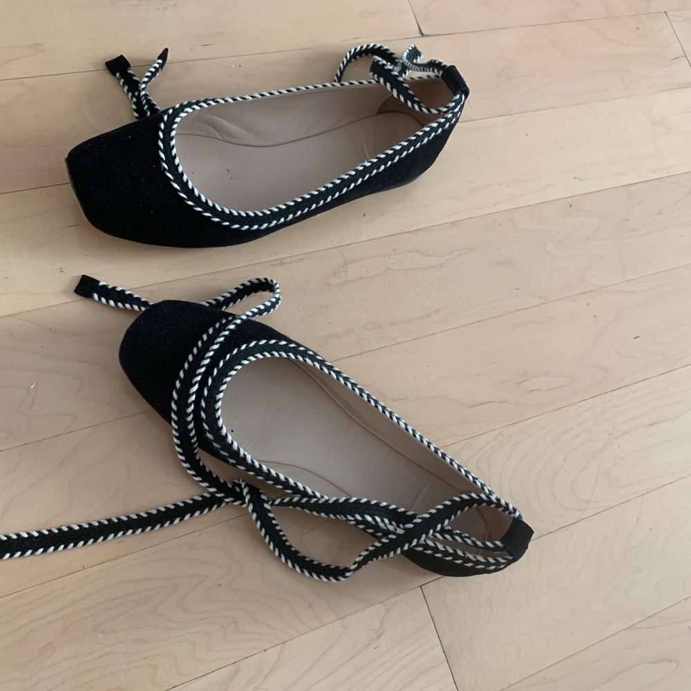 Furla elegant ballerina flats, tie at ankle
